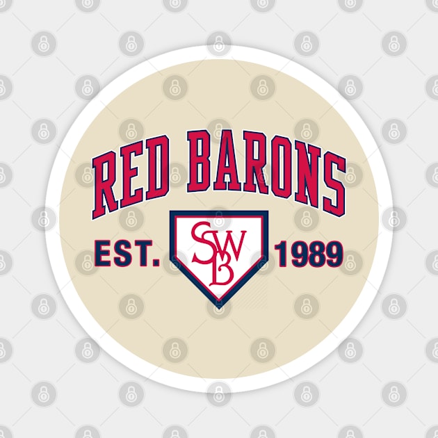 Scranton/Wilkes-Barre Red Barons Magnet by Tee Arcade